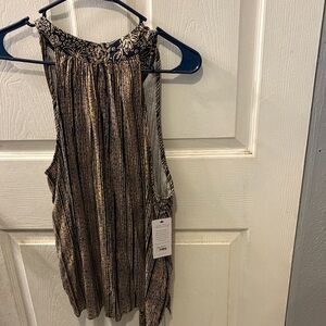 LIVERPOOL SLEEVELESS MOCK NECK HALTER TOP